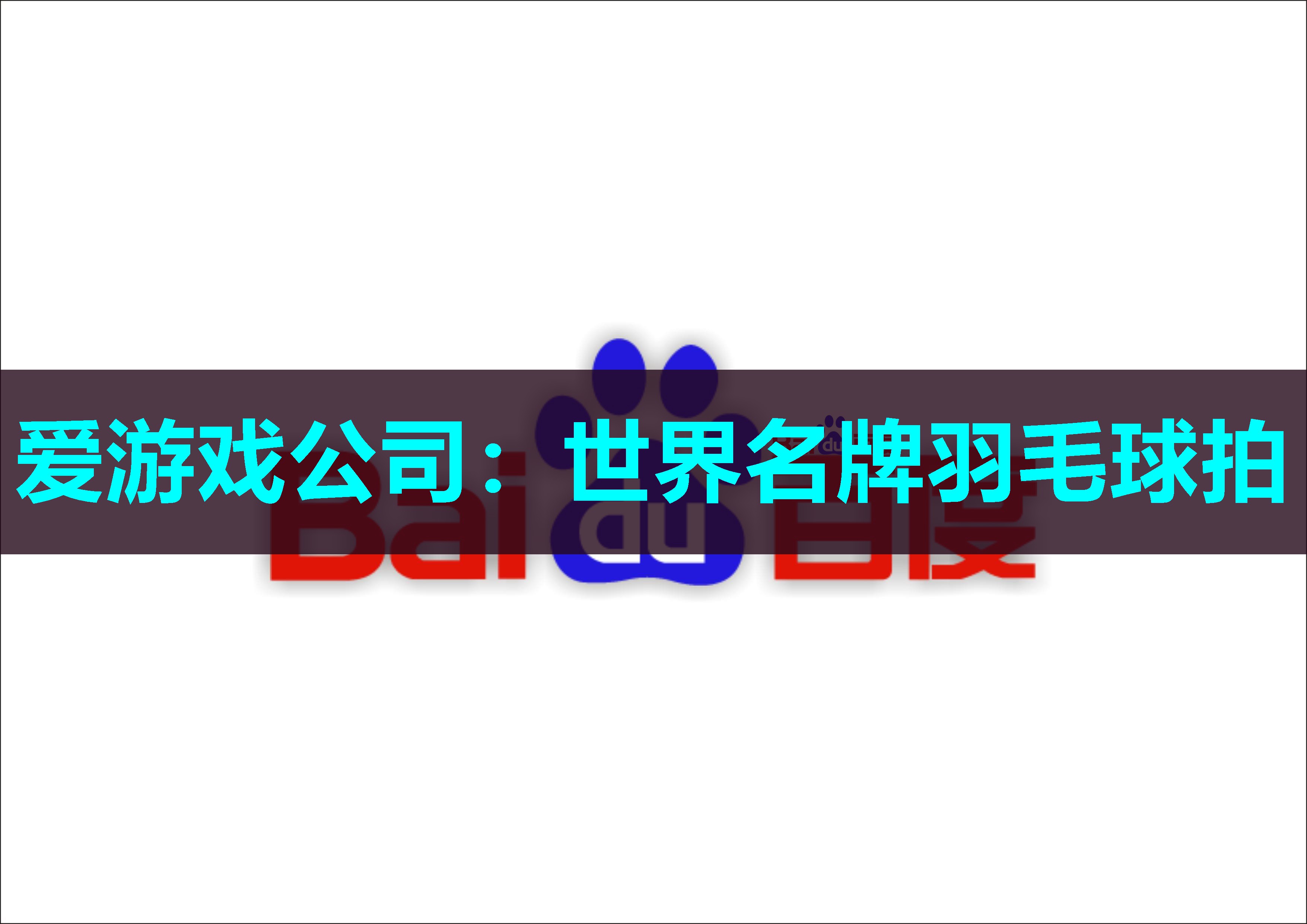 世界名牌羽毛球拍